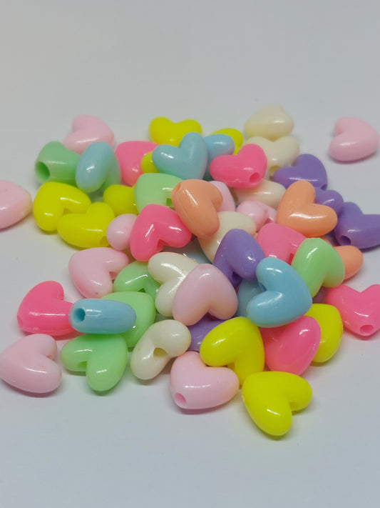 Hearts acrylic bulk packaging