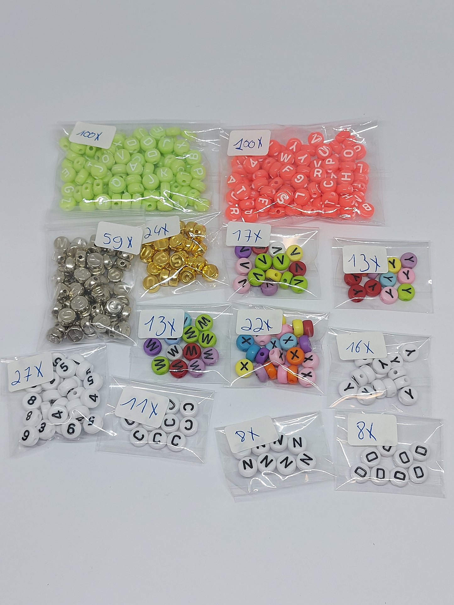 Letter beads mix package