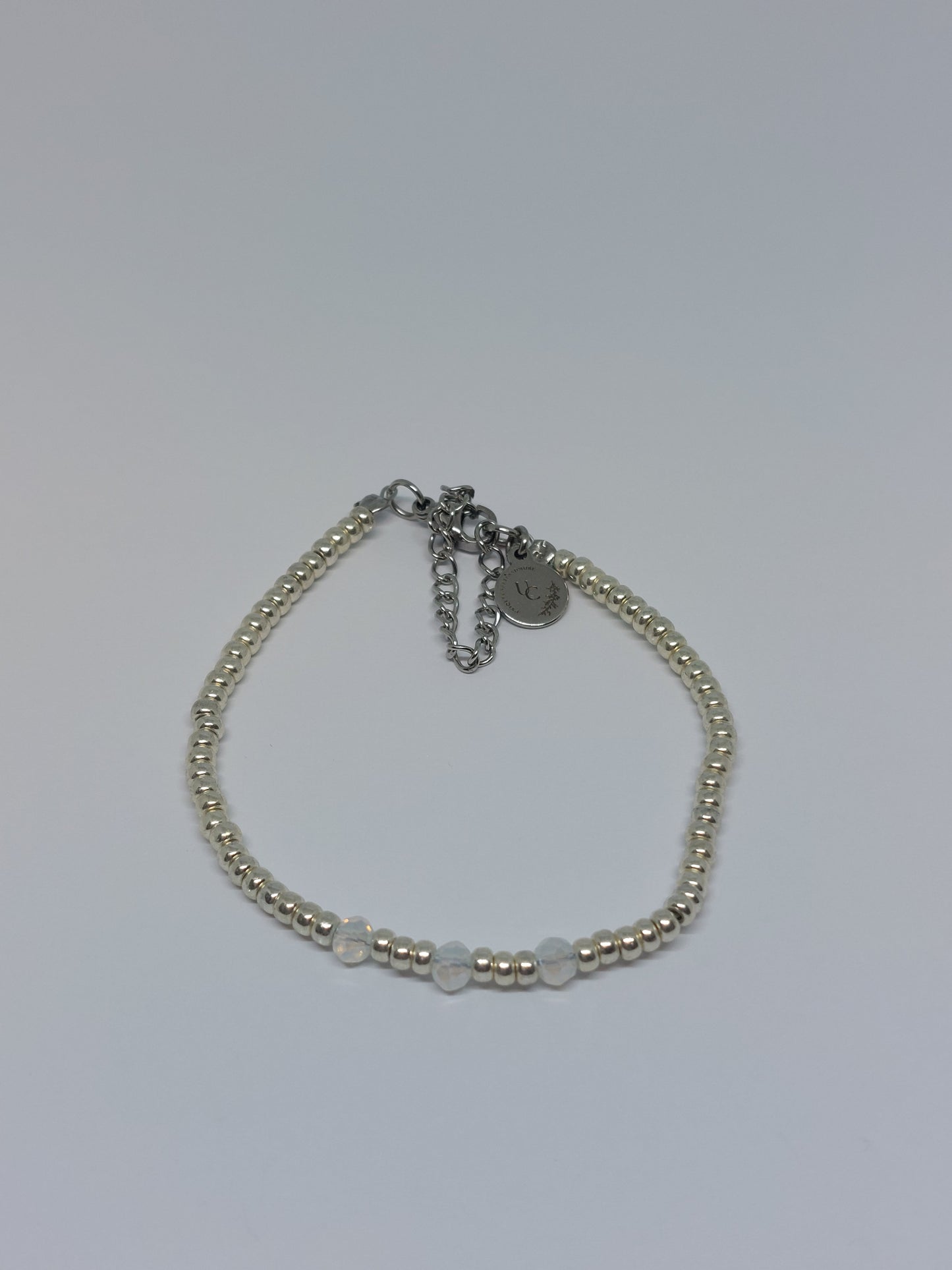 Silver diamond armband