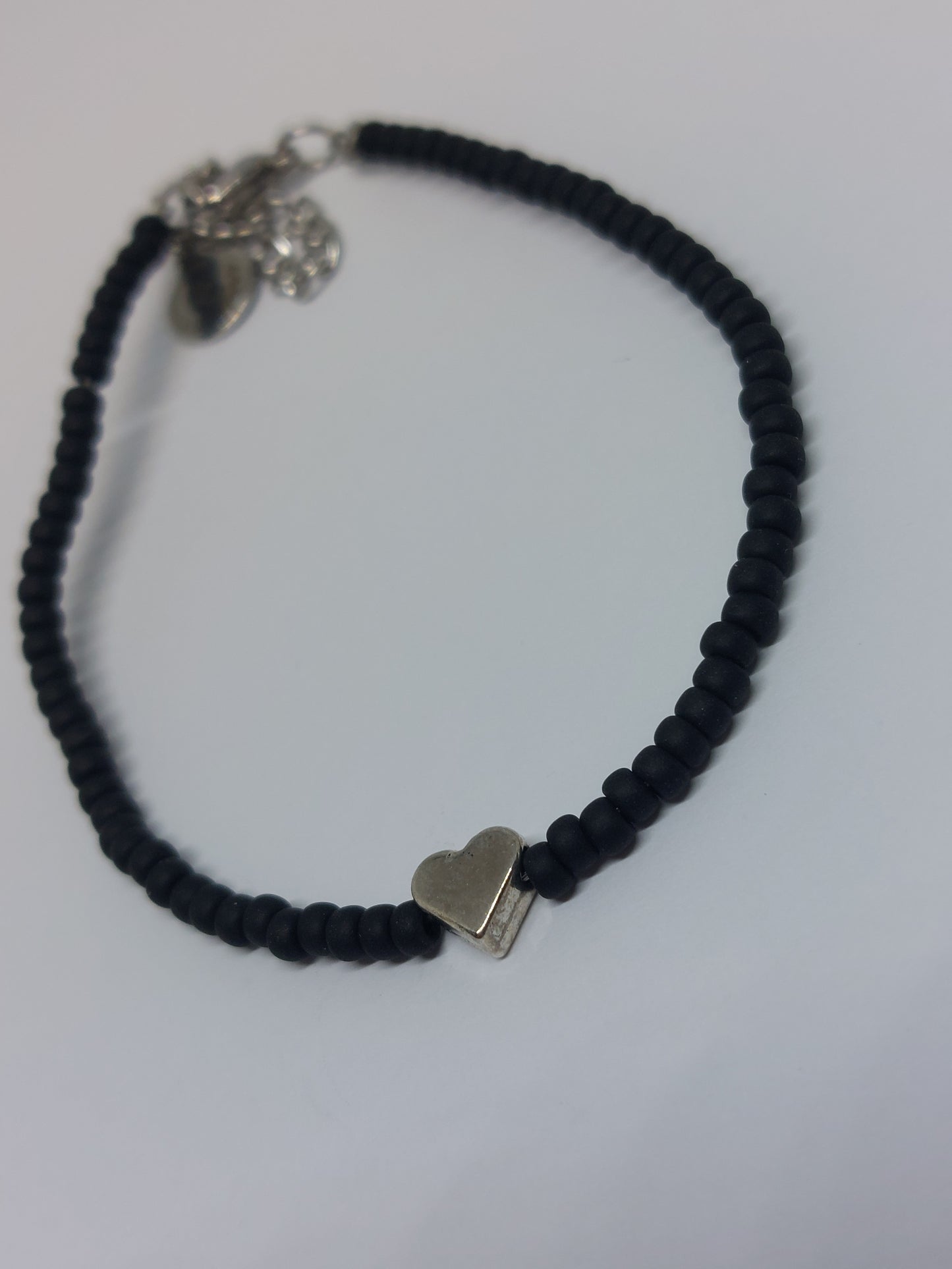 Black heart bracelet