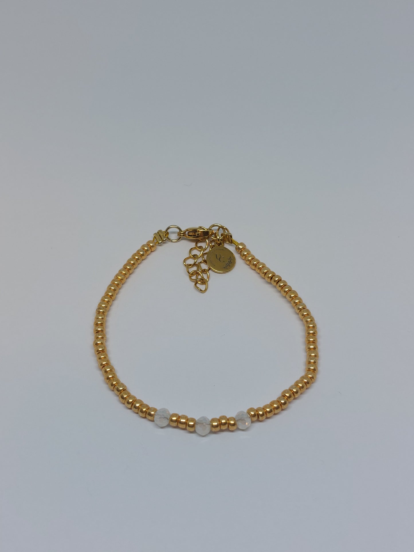 Golden diamond bracelet