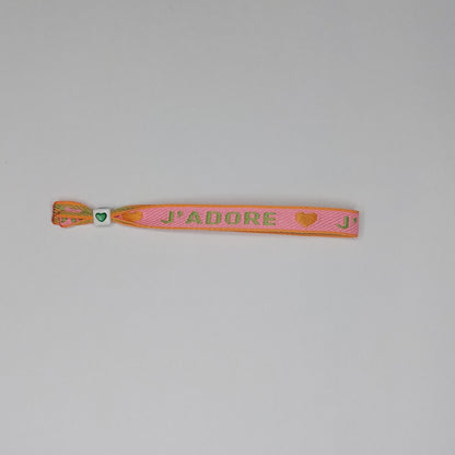 J'adore ribbon strap