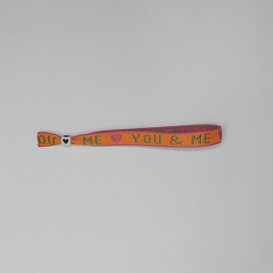 You &amp; me ribbon strap