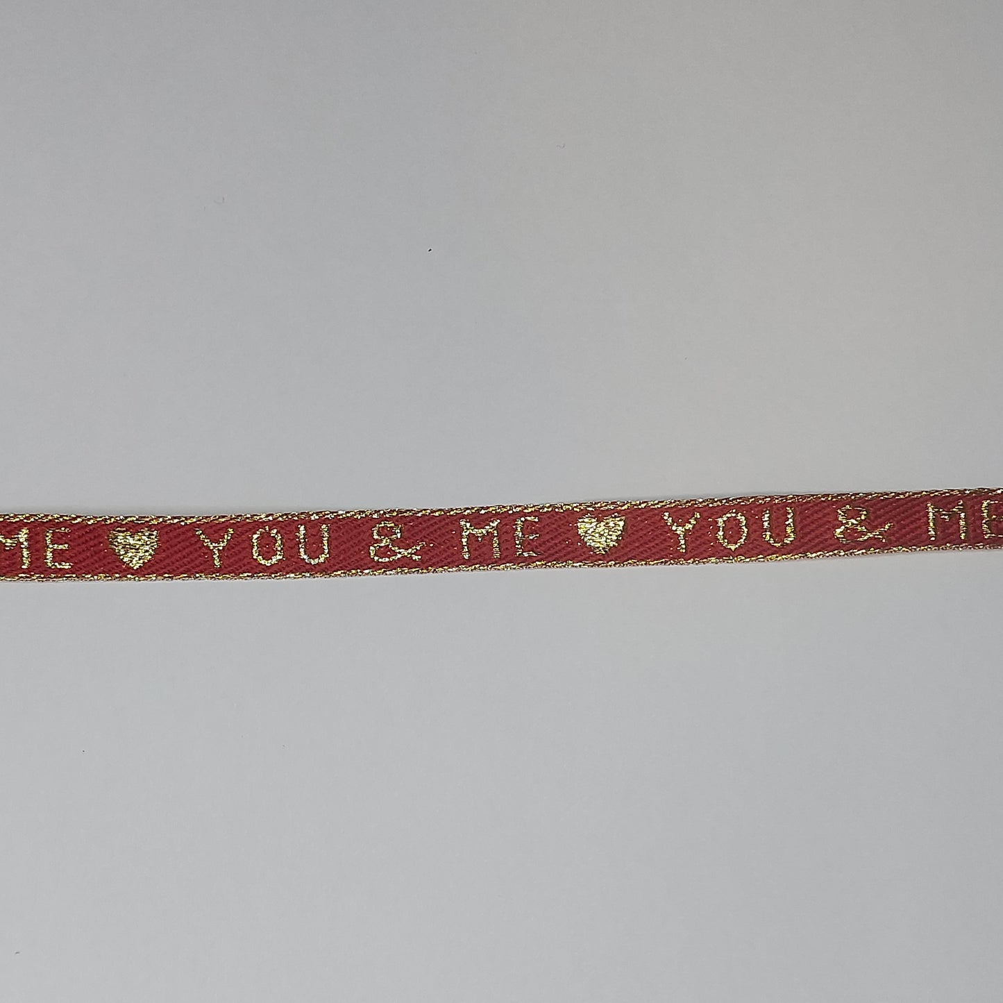 You &amp; me ribbon strap