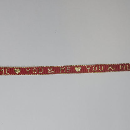 You &amp; me ribbon strap