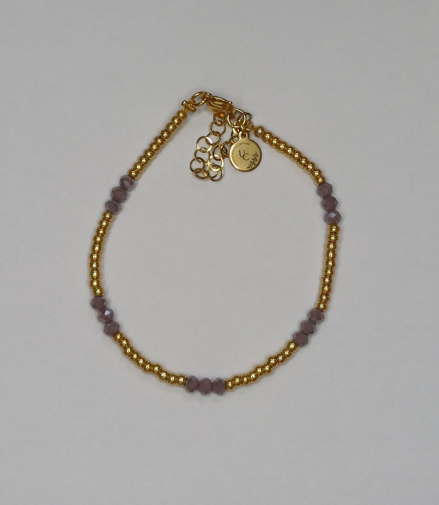 Golden purple armband