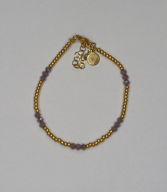 Golden purple armband