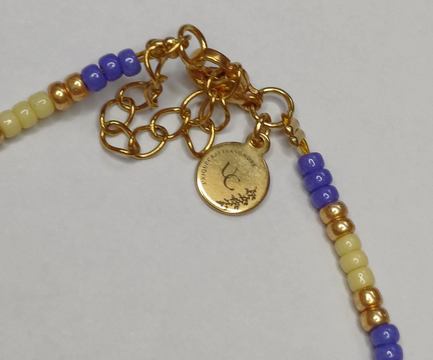 Golden purple armband