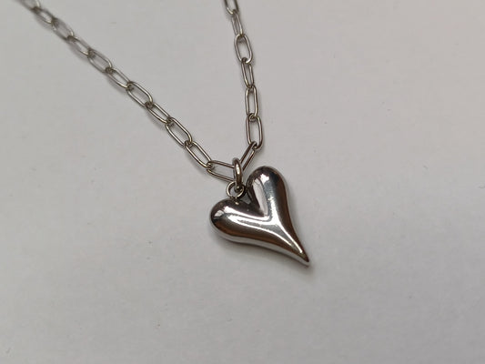 Sierlijke hart ketting