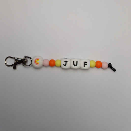 Juf sleutelhanger