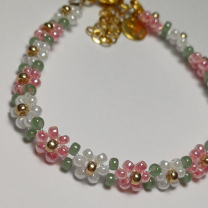 Nature flowers bracelet