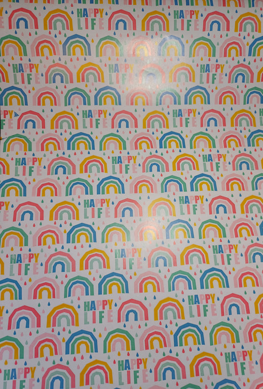 Rainbow wrapping paper