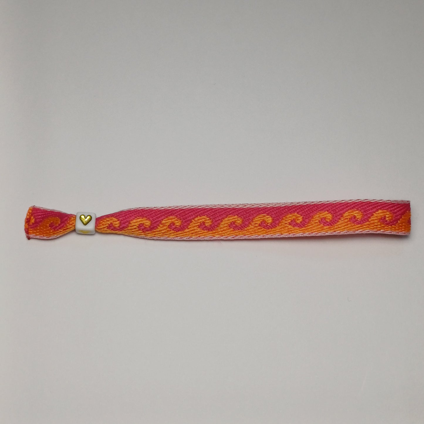 Rose/orange wave ribbon strap