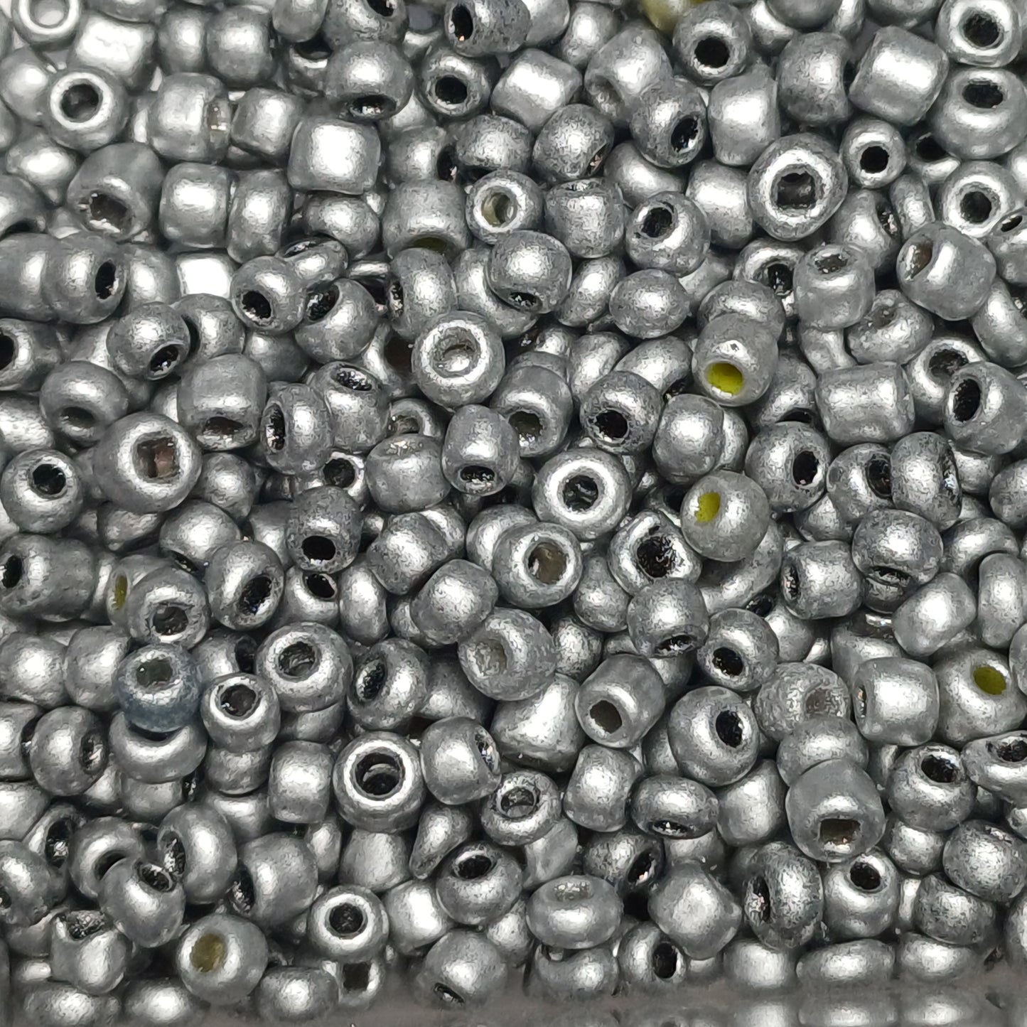 Silver 2mm seed beads