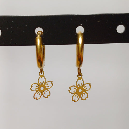 Fine flower earrings