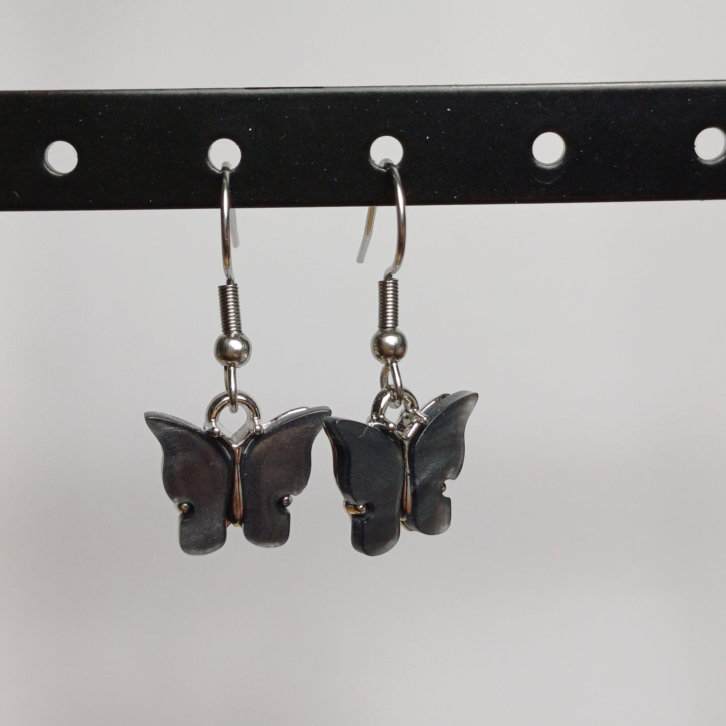 Butterfly earrings black