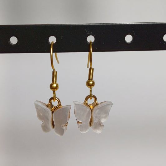 Butterfly earrings mother of pearl