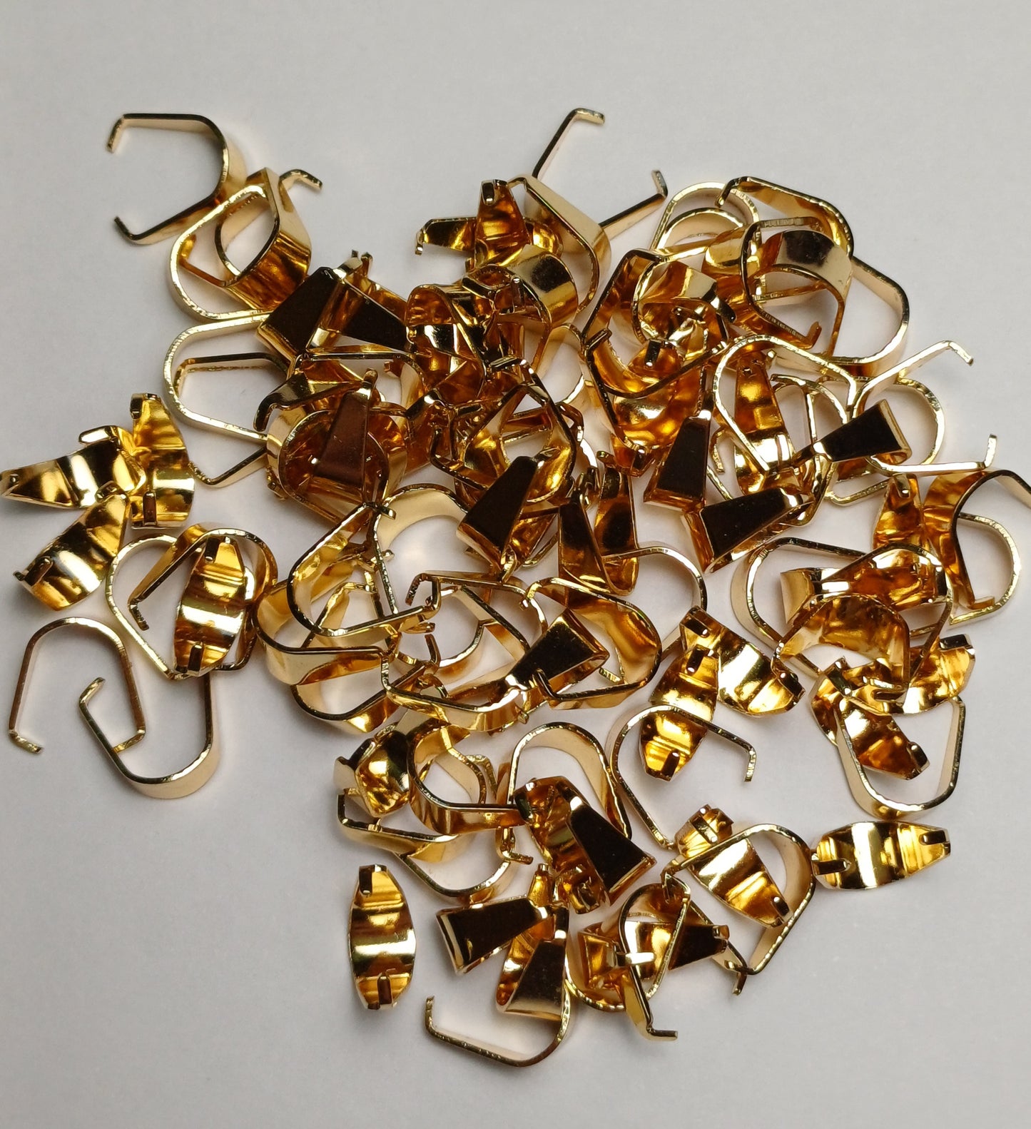 Gold charm pendants