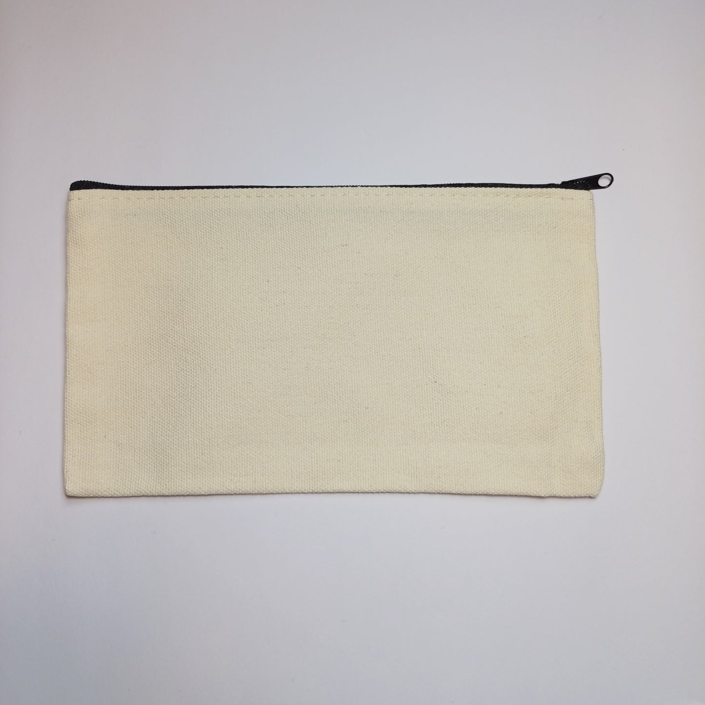 White/beige custom pencil case with print