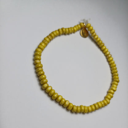 Wooden bracelet yellow