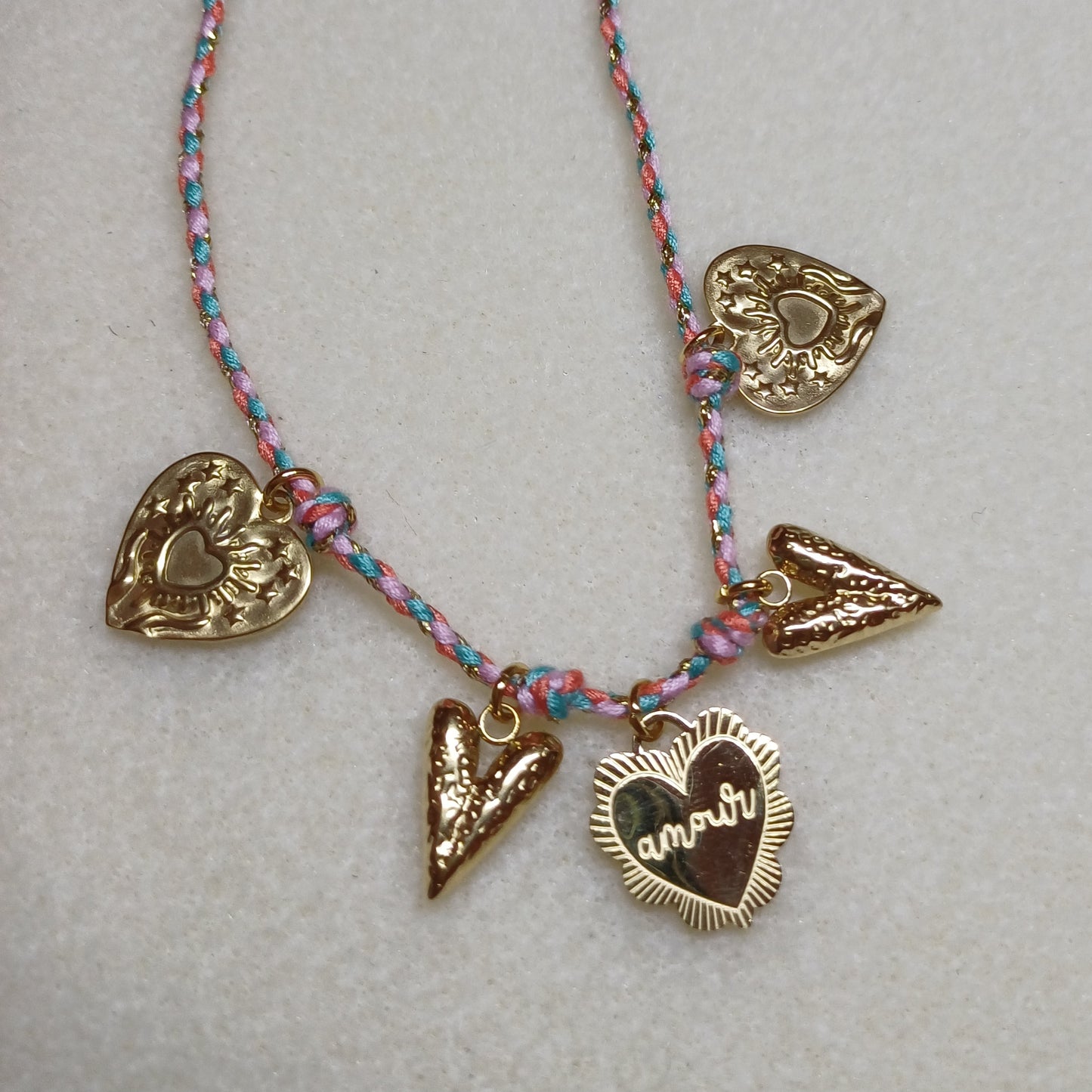 Lovely hearts chain