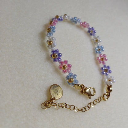 Spring flower bracelet