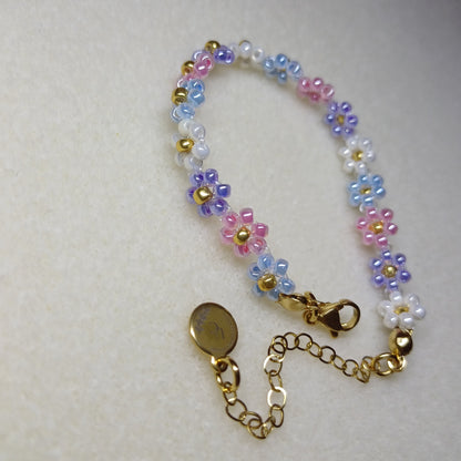 Spring flower bracelet