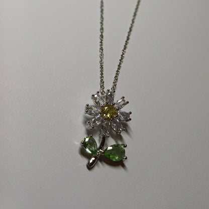 Sunflower chain silver