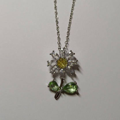 Sunflower chain silver