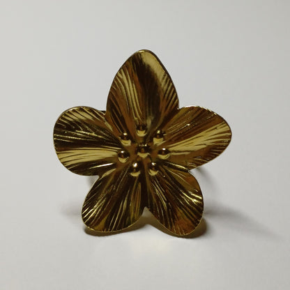 Blossom ring goud