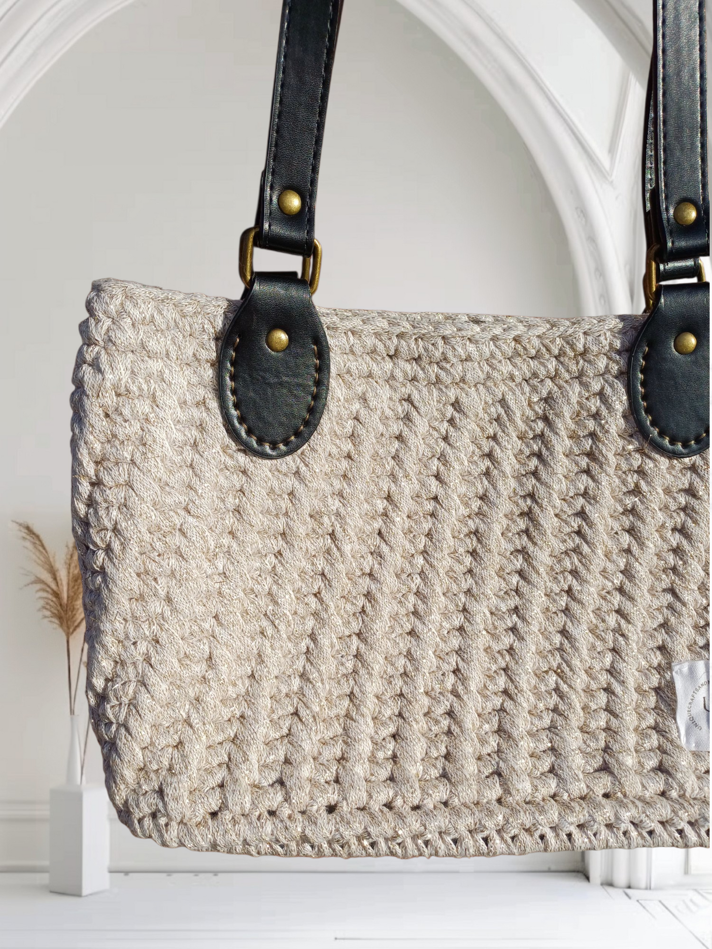 Golden sparkle handbag