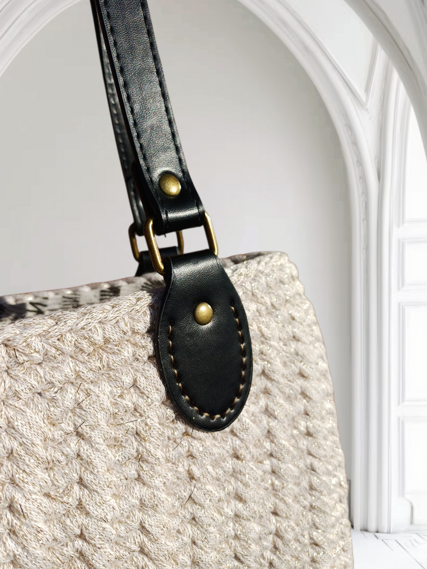 Golden sparkle handbag