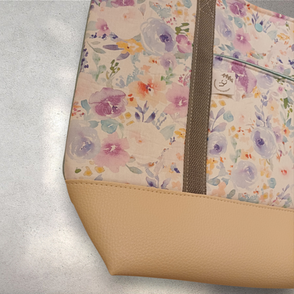 Soft wildflowers handtas
