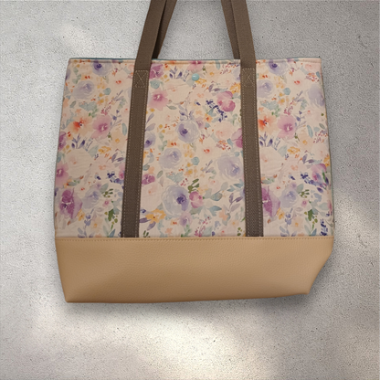 Soft wildflowers handtas