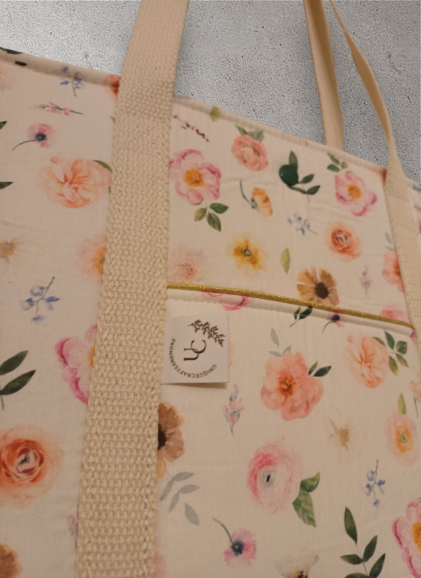 Vintage bloom handtas