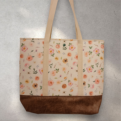 Vintage bloom handtas
