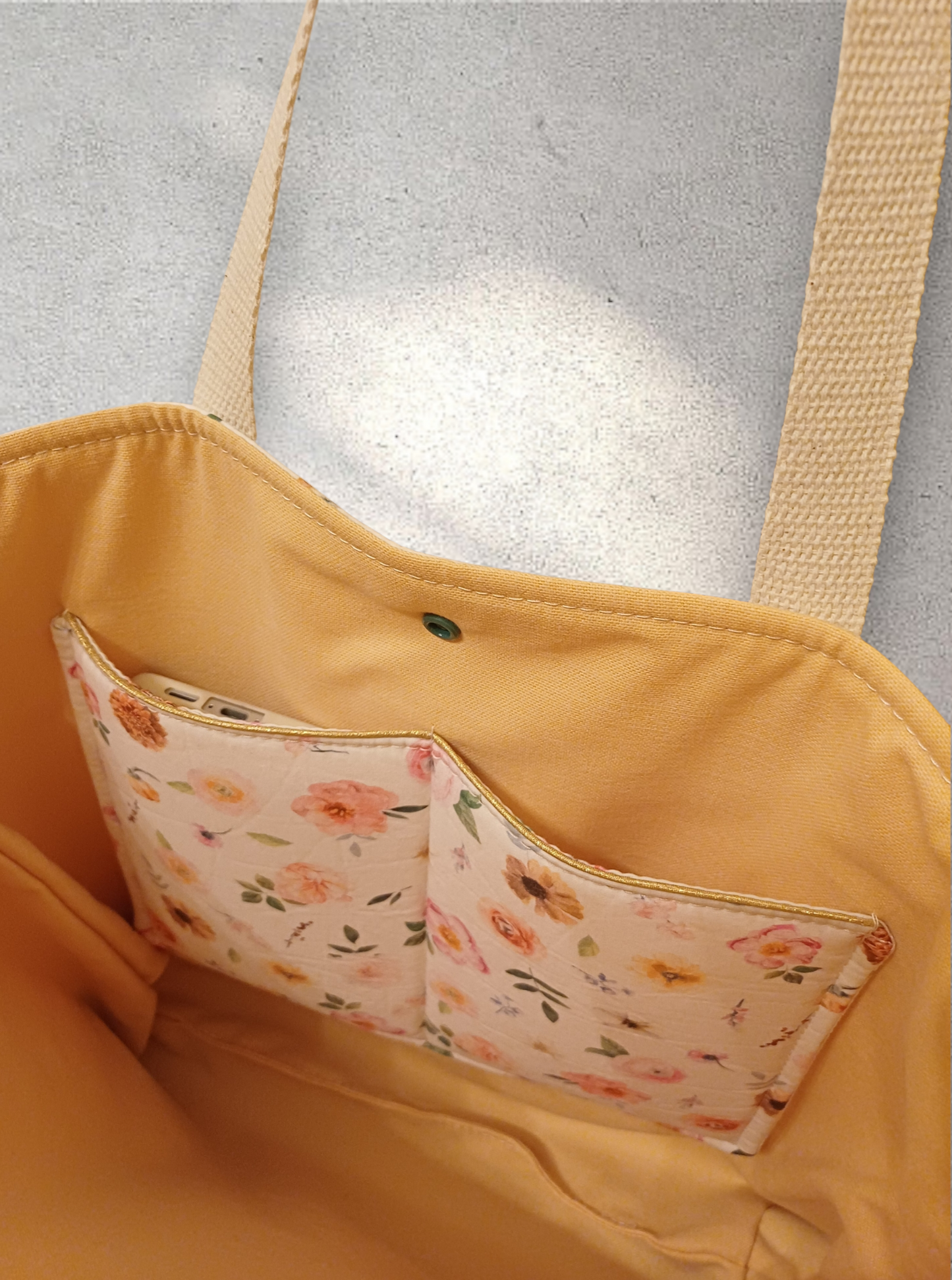 Vintage bloom handtas
