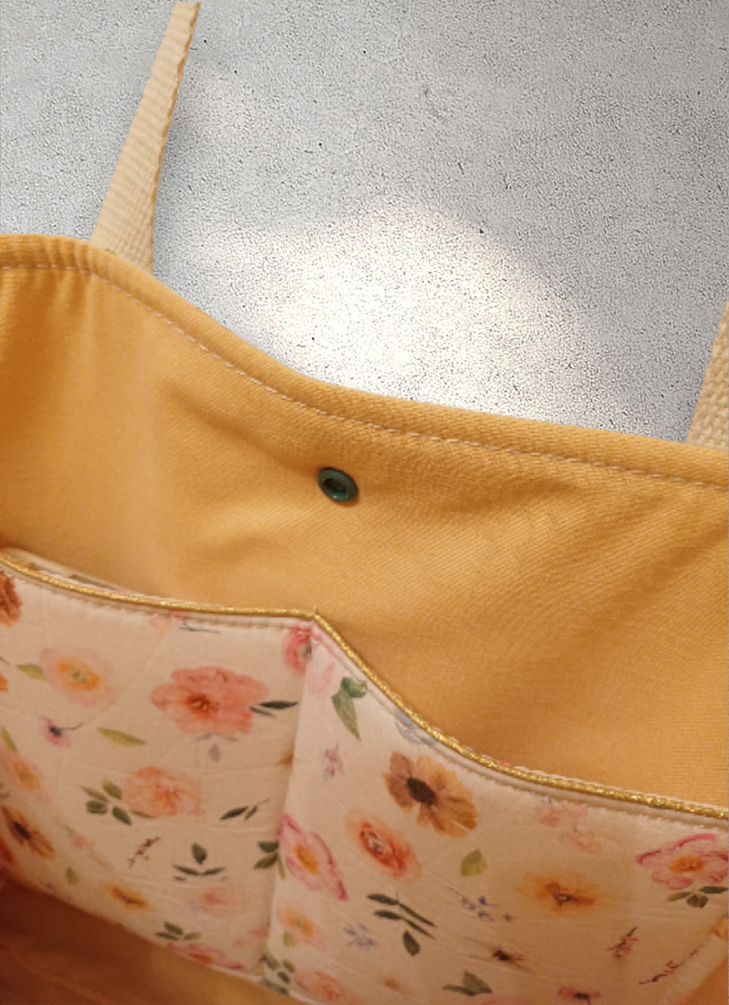 Vintage bloom handtas