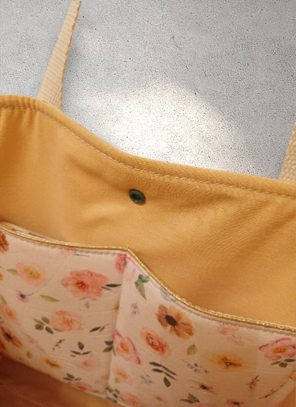 Vintage bloom handtas