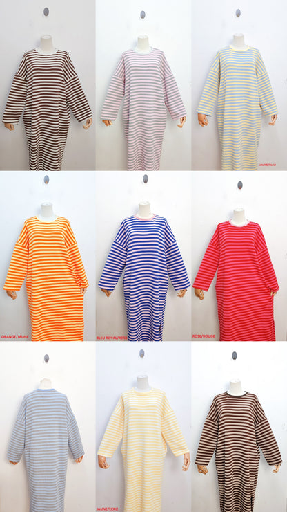 Gestreepte Pocket Jurk