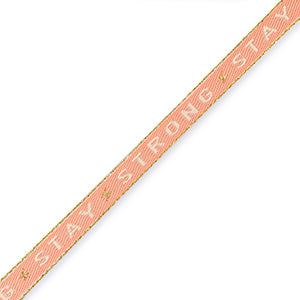 Stay strong ribbon tie