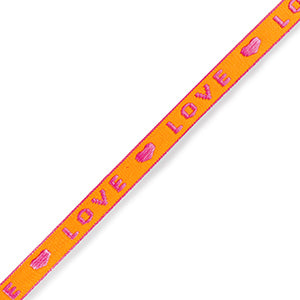 Fluo love ribbon ribbon