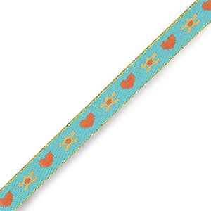 Heart and flower ribbon band