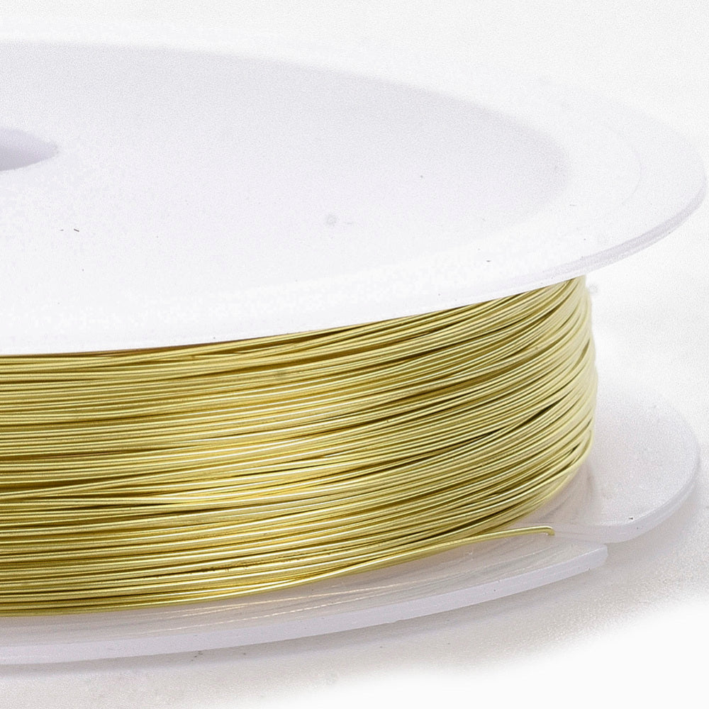 Roll of gold jewelry wire