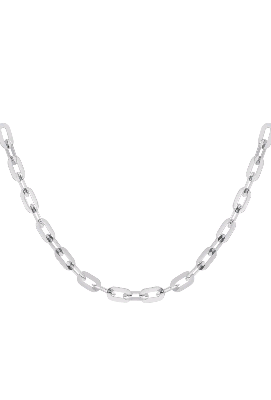 Chunky chain zilver.