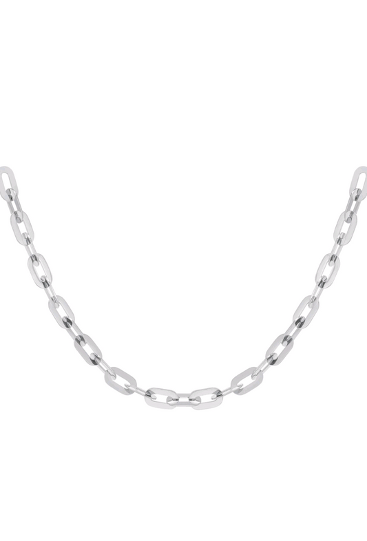 Chunky chain zilver.