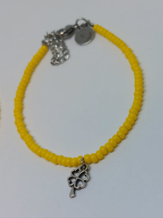 Lucky bracelet yellow silver