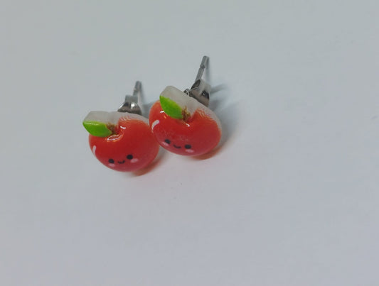 Appel oorbellen zilver