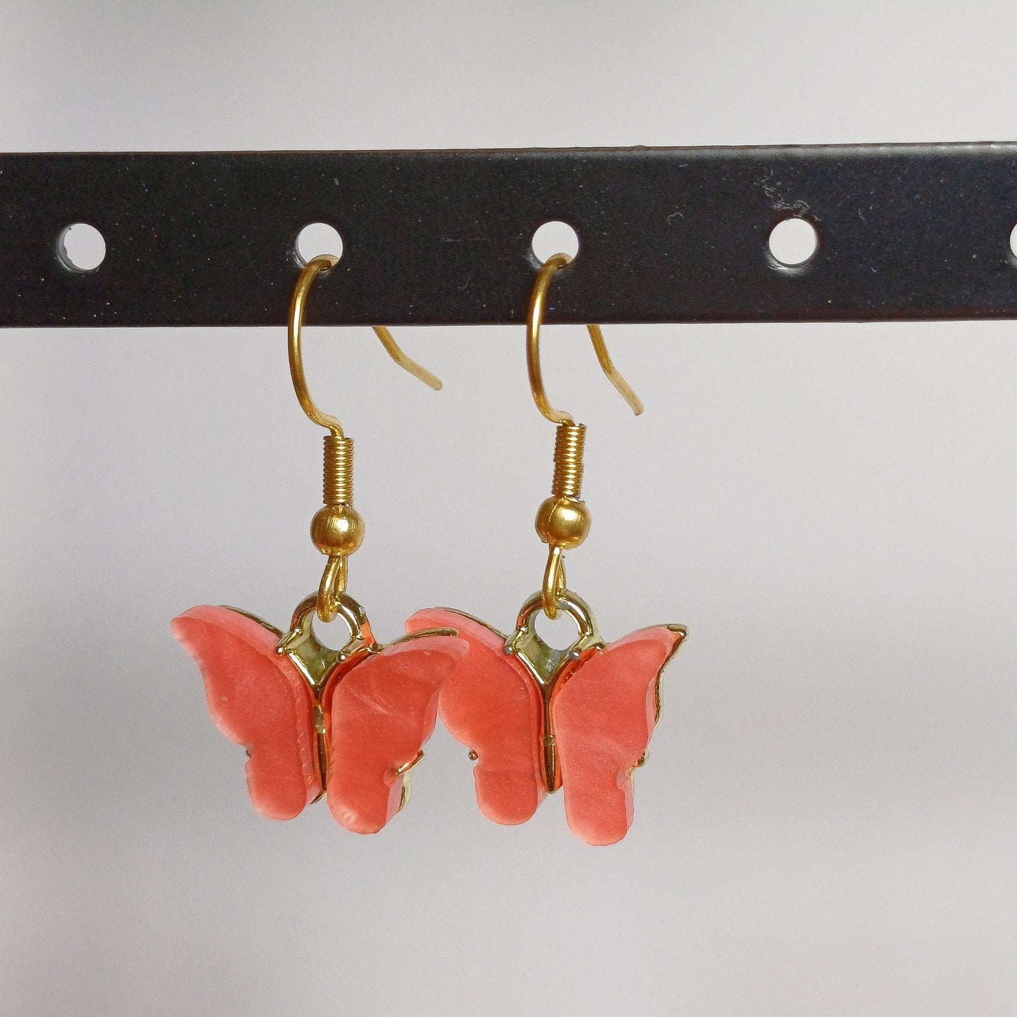 Butterfly earrings rose