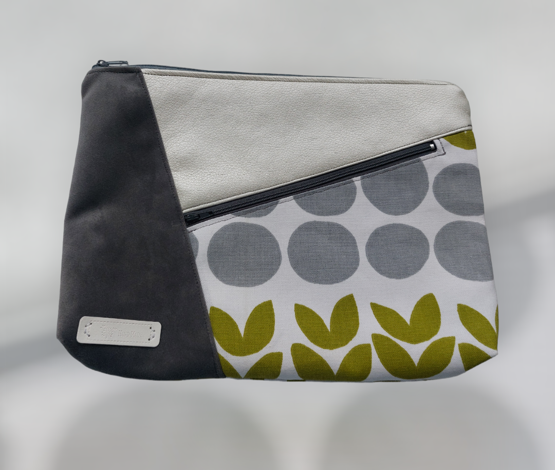 Gray toiletry bag